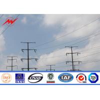 Quality 15m 800Dan Electrical Line Power Transmission Poles With Single / Double for sale