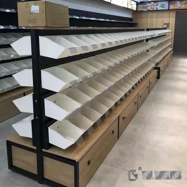 Quality Heavy duty supermarket display shelf 100kg layer capacity 1600mm 1800mm height for sale