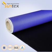 Quality Fireproof Polyurethane PU Coated Fiberglass Fabric Fire Resistant Thermal for sale
