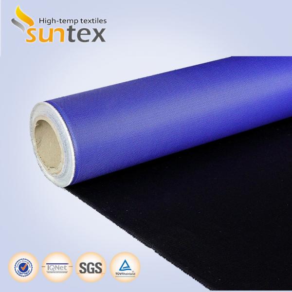 Quality Fireproof Polyurethane PU Coated Fiberglass Fabric Fire Resistant Thermal Insulation for sale