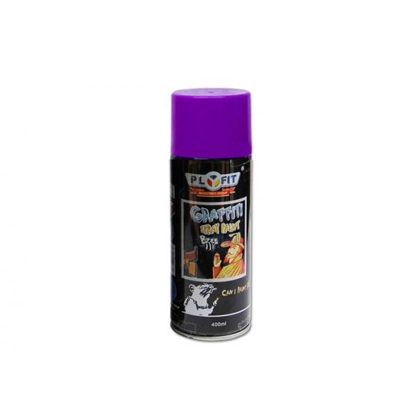 Quality Non Toxic Acrylic Lacquer Paint For Wood Surface , Eco - Friendly Purple Glitter Spray Paint ing on the wall for sale