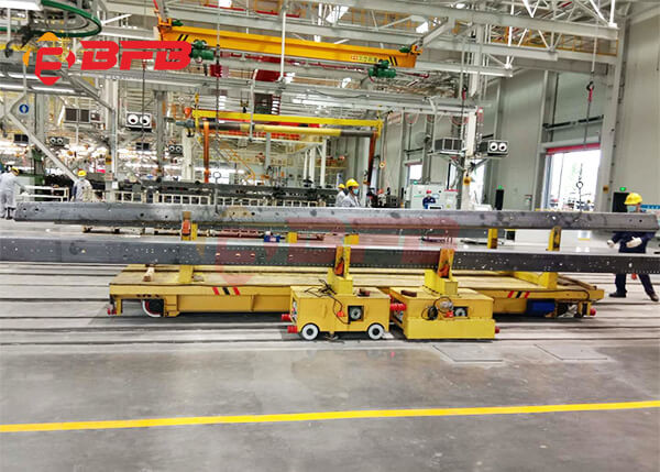 China Steel Rolls Warehouse 20m/Min 1T On Rail Transfer Cart factory