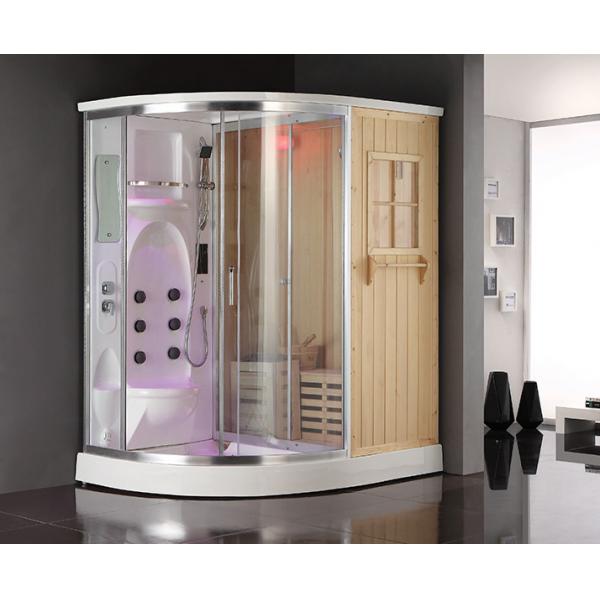 Quality Wet Steam Bathroom Shower Enclosure Sauna Ozone Disinfection for sale