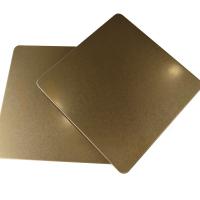 Quality 1219mm Decorative Stainless Steel Sheet Champagne Gold Vibration Finish 201 304 for sale