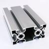 China Silver anodized Aluminum T slot 40*80mm Size with Bolts and Nuts factory