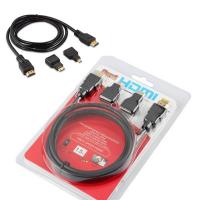 China 1.5m Male To Male HDMI Cable 3 In 1 For Video Camera And Tablet PC To TV factory