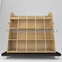 China Movable Wooden T - Shirt / Jeans Display Racks For Apparel Retail Store Promotion for sale