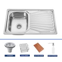 China One Or Two Holes Topmount Kitchen Sink With Rectangular Bowl Shape factory