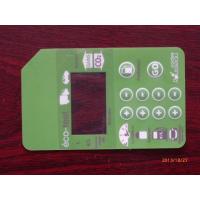 Quality Light Green PET LED Push Button Membrane Switch / Keyboard Mechanical Switches for sale