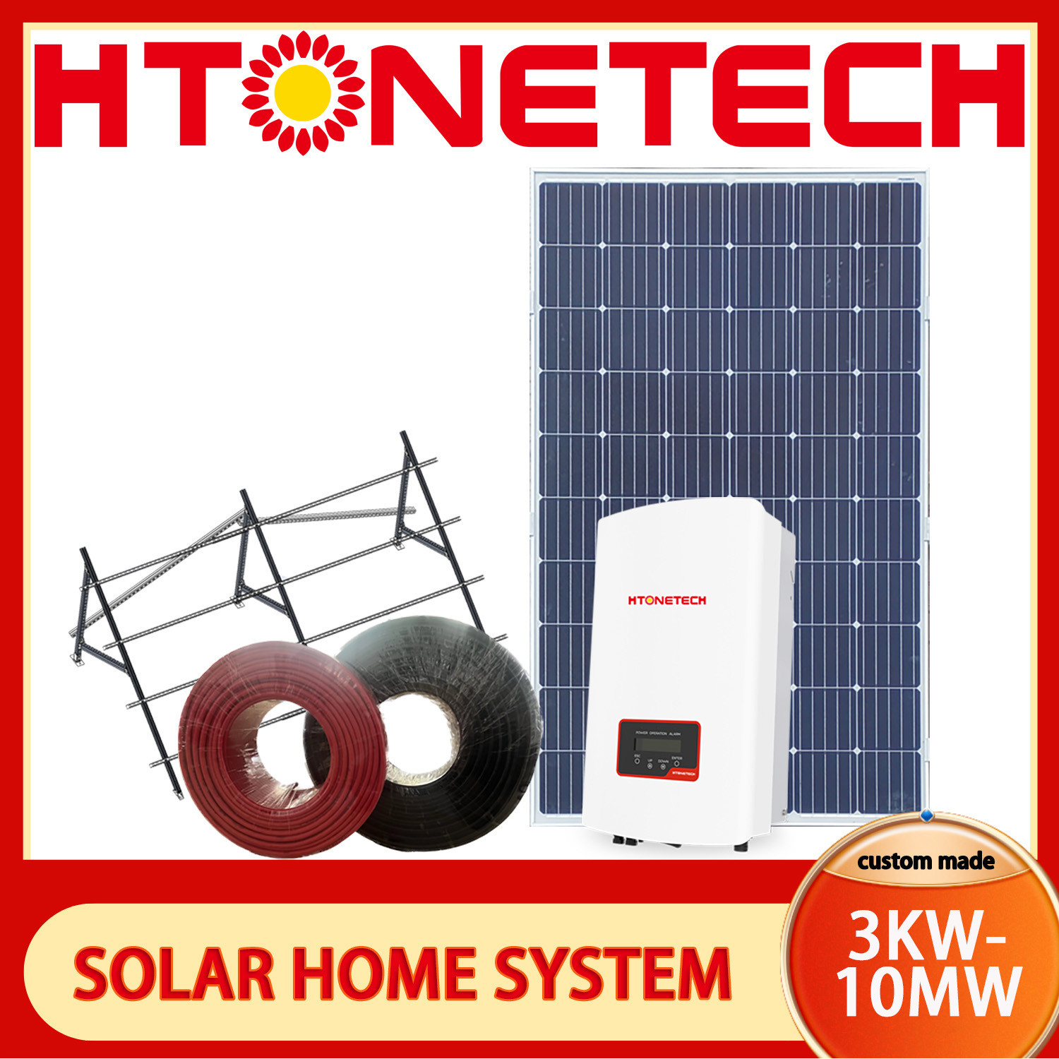 China Home PV Mounting Systems 5kw Flat Roof Ballasted Solar Racking factory