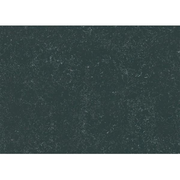 Quality Polished / Honed Black Quartz Kitchen Countertops High Resistant To Scratch for sale