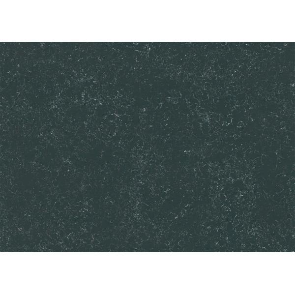 Quality Polished / Honed Black Quartz Kitchen Countertops High Resistant To Scratch for sale