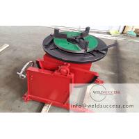China Colored 300kg Rotary Welding Positioners , Welding Turn Table With 3 Jaws Chuck factory