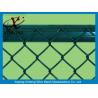 China Low Carbon Steel Wire Chain Link Security Fence With Round Post factory