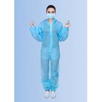 China Safety Chemical Protective Blue Disposable Coveralls Suit Waterproof for sale