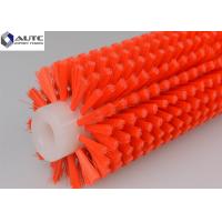 Quality PP Nylon Bristle Spiral Cleaning Brush Roller , Industrial Cleaning Brushes OEM for sale