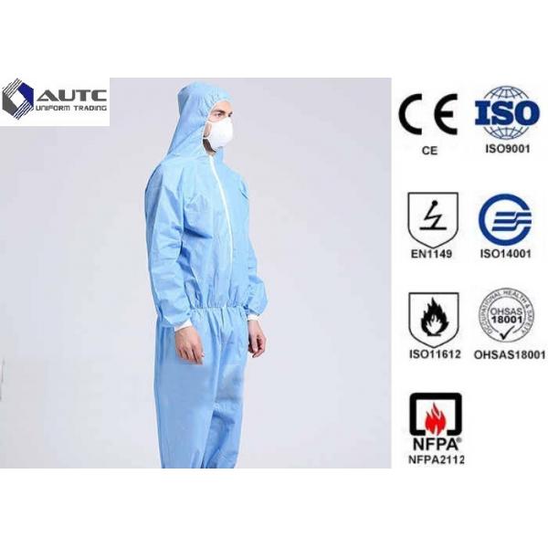 Quality Comfortable PPE Safety Wear , Chemical Protective Suit Breathable Optimum Fit for sale
