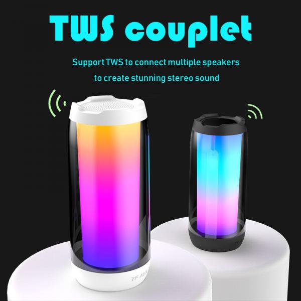 Quality Stereo RGB Wireless Portable Bluetooth Speakers With 1500mA Battery for sale