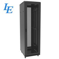 China Mobile Industrial Server Cabinet With Tempered Glass Door 18U - 47U Height factory