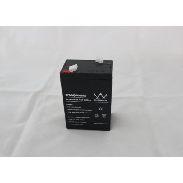 Quality 6v 4ah Rechargeable Sealed Lead Acid Battery For Emergency Light And Security for sale
