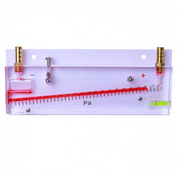 Quality Slash Negative Gas Inclined Tube Manometer Fire Engineering 0-200pa for sale