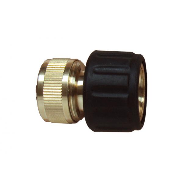 Quality Brass Click Quick Connect Water Hose Coupling with Black Rubber Cover for Hot Water for sale
