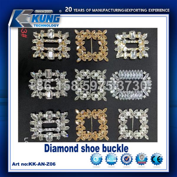 Quality Diamond Decorative Shoe Making Accessories Buckles PE Material Multicolor for sale