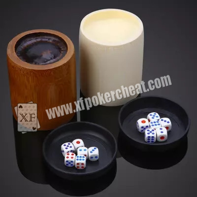 Quality Colorful Gamble Dice / Trick Magic Dice With Radio Wave and Scanning Cup for sale