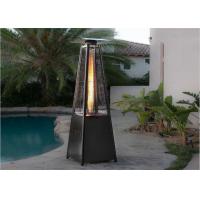 China 2270mmH silver stainless steel garden pyramid outdoor gas patio heater with flame factory