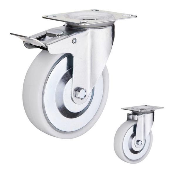Quality 3inch 110lbs Loading Industrial Casters With Dust Covers for sale