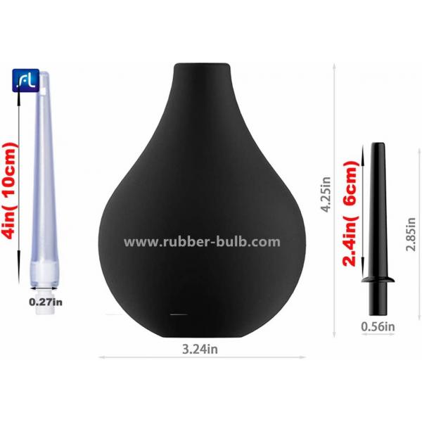 Quality Men Women 224ml Enema Bulb Kit With 4 Replaceable Nozzles for sale