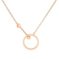China Factory Custom Women Jewelry Choker Rose Pure 18K Gold Necklace Rose Gold Chain factory