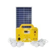 China Home And Outdoor Phone Power Charging FM Radio MP3 Player 20W Solar Power Bank Charger , Solar Lighting Kit SG1220 for sale