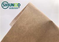 China Eco Friendly Fusible Non Woven Interlining Fabric With Yellow Adhesive Release Paper factory