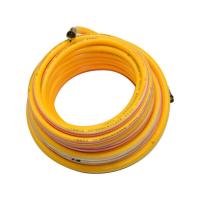 China Ribbed Cover PVC Spray Hose / Flexible Fiber Braided Reinforced Air Gas Pipe Tube factory