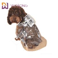 China PVC Transparent Pet Raincoat Spring Summer Light Clear Dog Raincoat factory