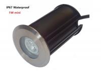 China Modern Mini 1W LED Underground Light IP67 Waterproof Stainless Steel Material factory