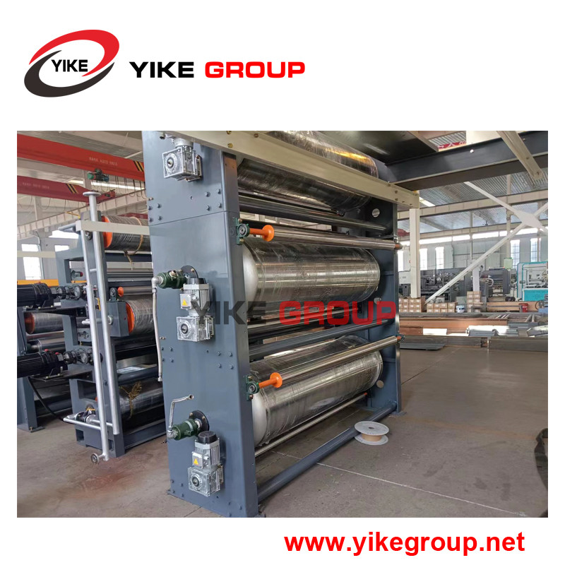 China WJ-250-2500 Five Layer Corrugated Cardboard Production Line From YIKE GROUP factory