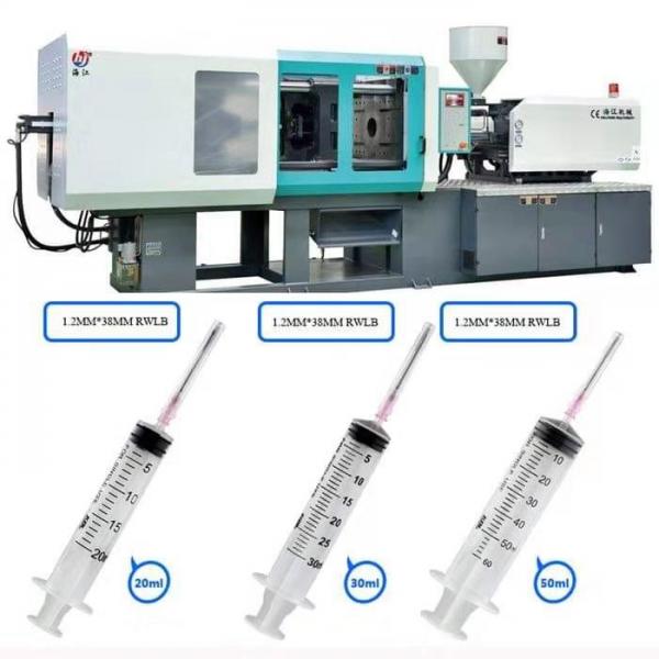Quality 1800KN / 180 Ton Syringe Injection Molding Machine High Response 5.1 x 1.4 x 1.9m for sale