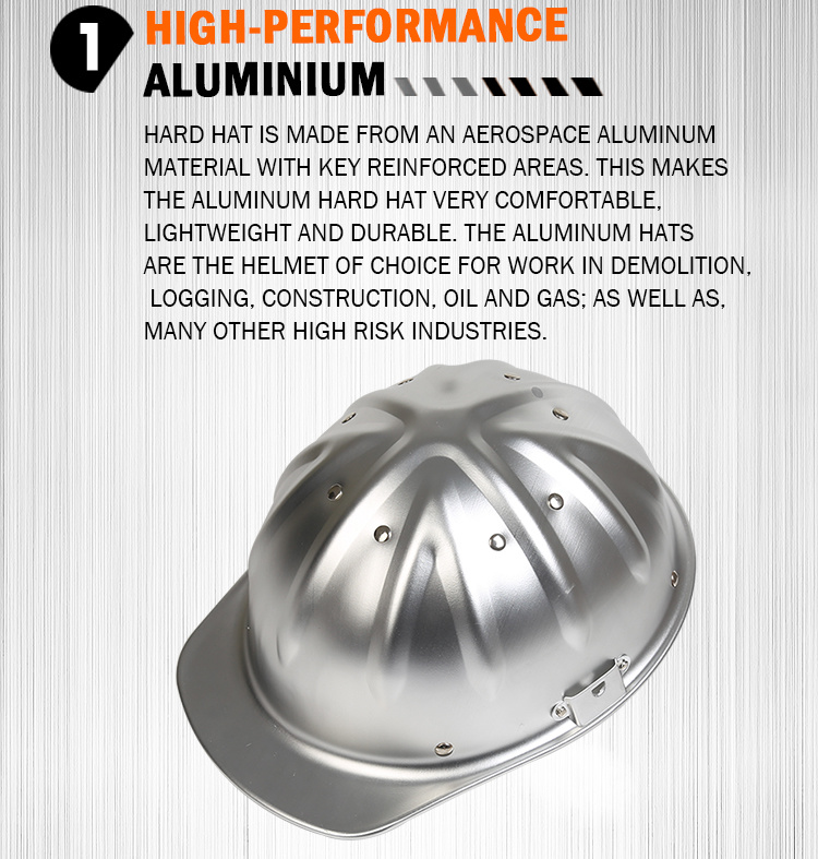 Kseibi V Model Aluminium Hard Hat Safety Helmet for Welding