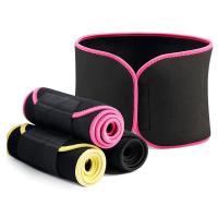 China Unisex Adjustable Slimming Tummy Belt Waist Trimmer Band Sweat Belt factory