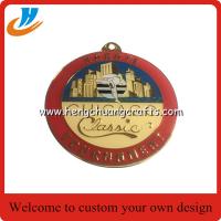 China Custom Chicago tournament metal medals,engraved die casting soft enamel metal medals with epoxy factory