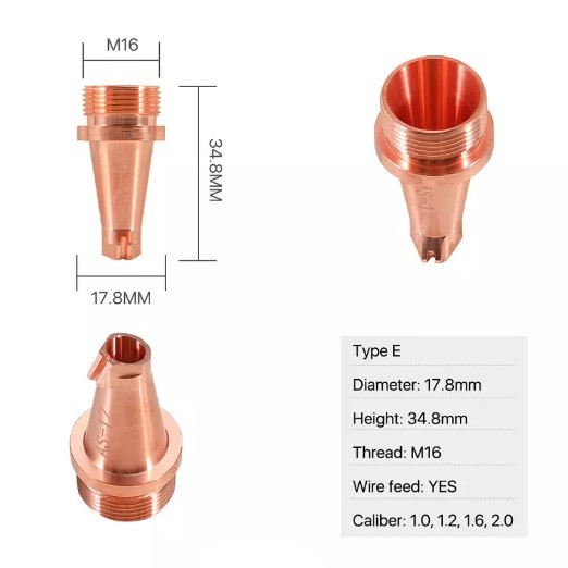 Quality Height 34.8mm Laser Welding Nozzle D17.8 Laser Cutter Nozzle for sale