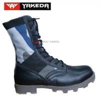 China Military Sport Tactical Combat Boots Anti - Static Genuine Leather factory