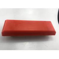 Quality Red Color Paver Track Pads Wear Resistant Chamfer Design For Milling Machine for sale