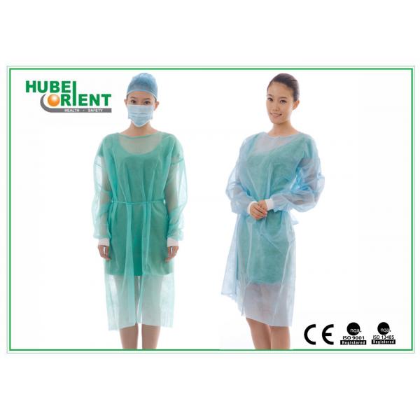 Quality Disposable Protective Sterilized Surgical Gown / Disposable Isolation Gown With Knitted Wrist for sale
