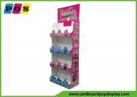 China Floor Standing Cardboard Shelving Displays , Cut Out Shape Retail Display Stands FL164 factory