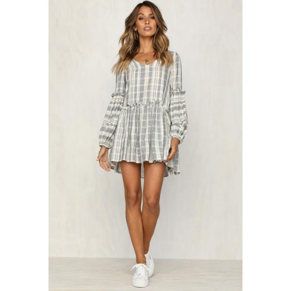 Quality Women Clothing 2018 Long Sleeve Cotton Summer Casual Dresses for sale