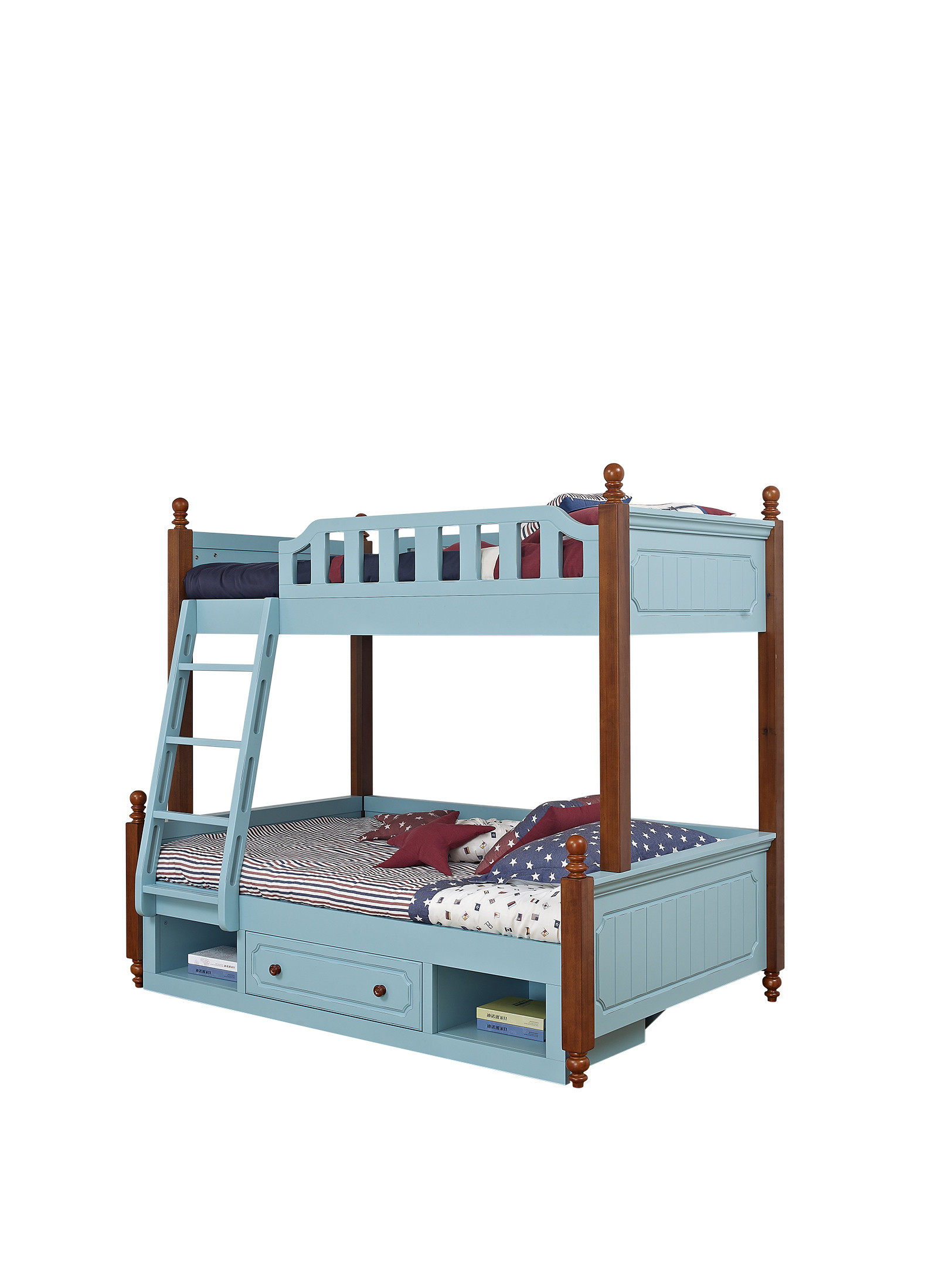 China DNY Teenager bed, wooden bunk bed 1910*1010/1910*1210, made from MDF with solid wood frame for sale