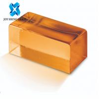 Quality Solid Crystal Glass Block Brick Rectangular For Decoration / Building for sale